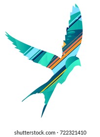 Abstract bird. object. vector eps 10