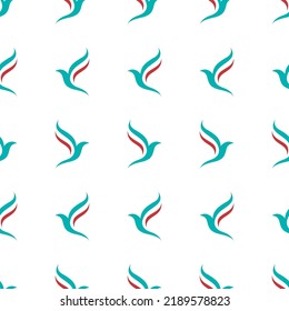 Abstract Bird Pattern, Bird Simple Background