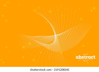 abstract bird shape in white flow line on yellow air travel peace theme background for product label food and beverage package design brochure business card  vector eps.