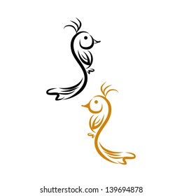 abstract bird symbol