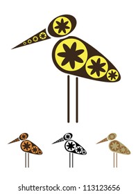 Abstract bird vector illustration