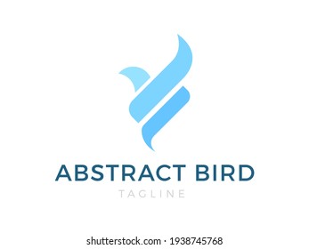 abstract bird vector logo template