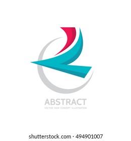 Abstract bird - vector logo template concept illustration. Dove sign. Wings symbol. Design element.