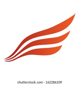 Abstract Bird Wing Icon