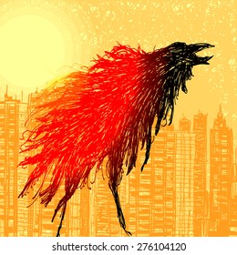 Abstract Birds in the City