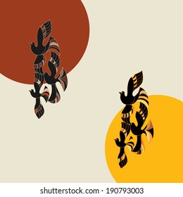 abstract Birds set