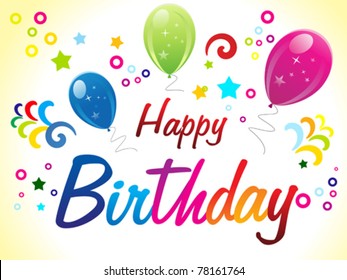 Happy Birthday Party Design Stock Vector (Royalty Free) 97375856