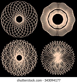 Abstract bitmap grunge background. Color composition of irregular raster elements.