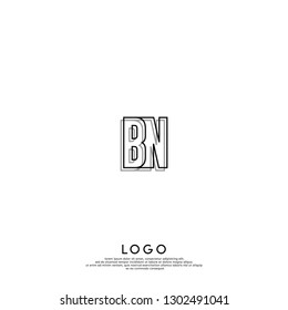 abstract BK logo letters design concept in shadow shape