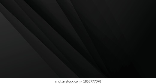 Abstract black 3d background. Minimal black background, abstract geometric pattern with copyspace