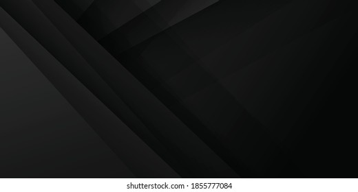 Abstract black 3d background. Minimal black background, abstract geometric pattern with copyspace