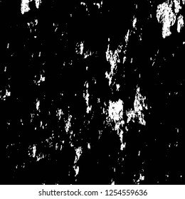 Abstract black aAbstract black and white vector background. Monochrome vintage surface with dirty pattern in cracks, spots, dots. Old painted wall in dark horror style design. Grunge overlay layer.nd 