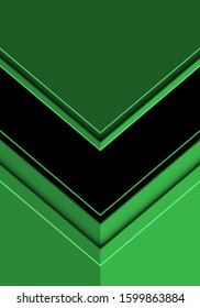 Abstract black arrow direction on green design modern futuristic background vector illustration. 