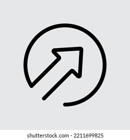 Diseño abstracto de forma de flecha negra