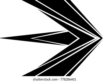 Abstract black arrow speed on white design modern futuristic background vector illustration.
