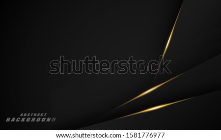 abstract black bacground witth gold ornament