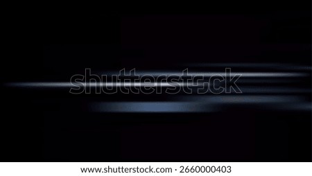 Abstract black backdrop with illuminated horizontal lines creates a sense of speed and motion, perfect for adding a dynamic touch to any project or design.