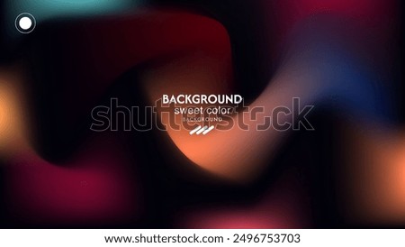 Abstract black background attractive color composition, soft wave texture. Minimalist pastel colors
