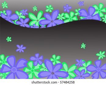 abstract black background with blue and green colors