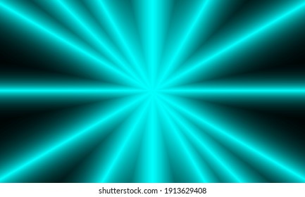 Abstract black background with blue rays.