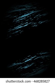 Abstract black background with blue spots with a gradient. Beautiful dark background with blue gradient.