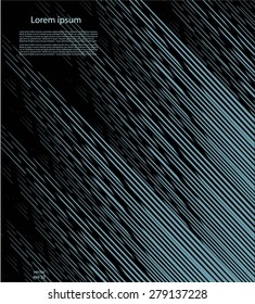 Abstract black background with bright lines