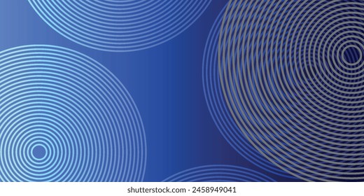 Abstract black background with circle lines pattern. Black metal lines texture. Modern shiny black and gray gradient lines creative design.eps10