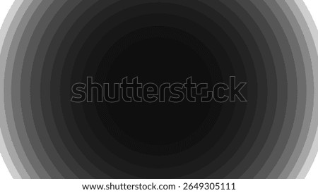 Abstract black background with circles, dynamic moving wallpaper. voluminous and fascinating background.