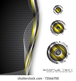 Abstract black background. Clip-art