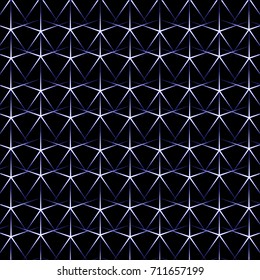 Abstract black background with colorful geometric shapes of the star