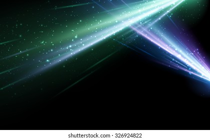 Abstract black background with colour pattern. Vector illustration.