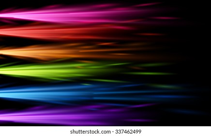 Abstract black background with colour pattern. Vector illustration.