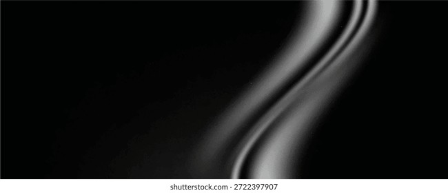 Abstractas fondo negro con líneas curvas que crean un diseño moderno y elegante. Blender ilustración 3D
