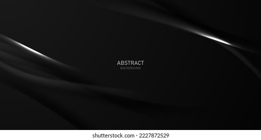 Abstract black background design with luxury elements vector illustration
