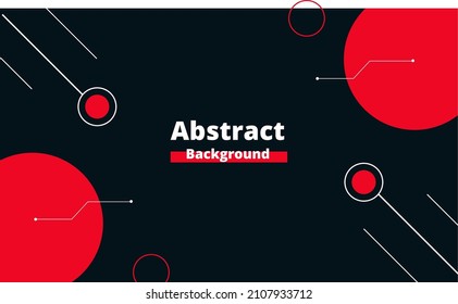 Resumen Diseño de fondo negro con concepto de círculo rojo