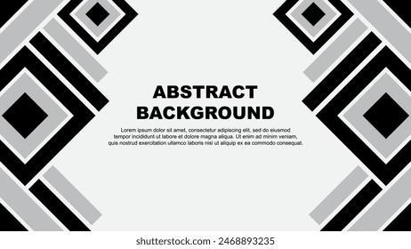 Abstract Black Background Design Template. Banner Wallpaper Vector Illustration. Black