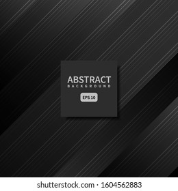 Abstract black background diagonal laser line design for banner creative.Modern shape concept. Vector illustration