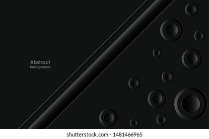 Abstract black background with diagonal line texture Modern look