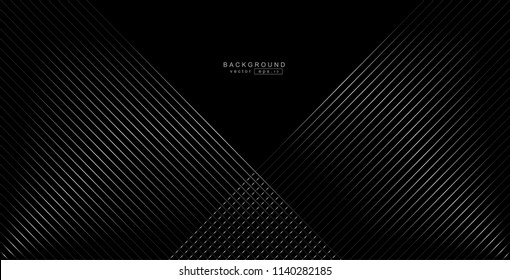 abstract black background with diagonal lines  - Vector illustration