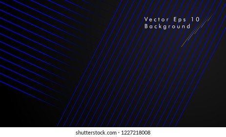 abstract black background with diagonal lines, blue color