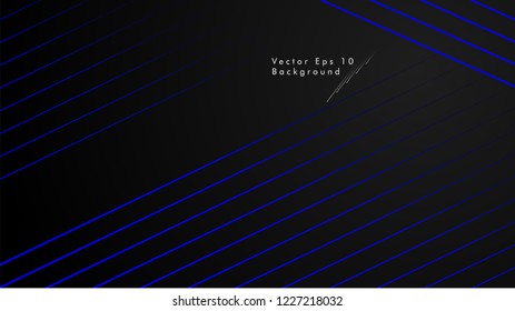 abstract black background with diagonal lines, blue color