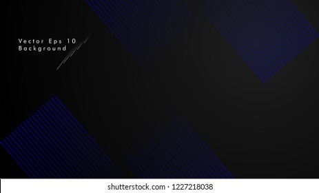 abstract black background with diagonal lines, blue color