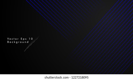abstract black background with diagonal lines, blue color