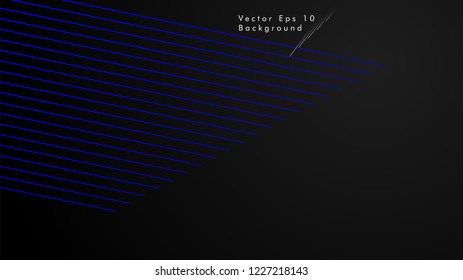 abstract black background with diagonal lines, blue color