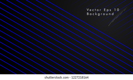 abstract black background with diagonal lines, blue color