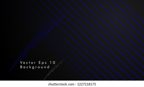 abstract black background with diagonal lines, blue color
