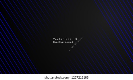 abstract black background with diagonal lines, blue color