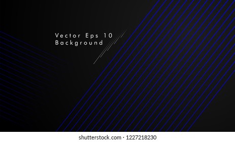abstract black background with diagonal lines, blue color
