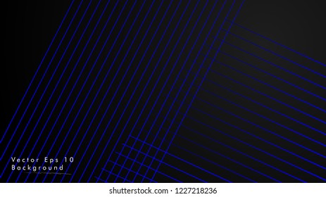 abstract black background with diagonal lines, blue color