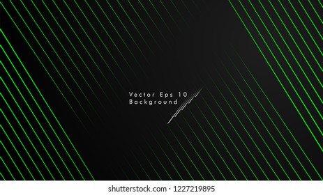abstract black background with diagonal lines, green color